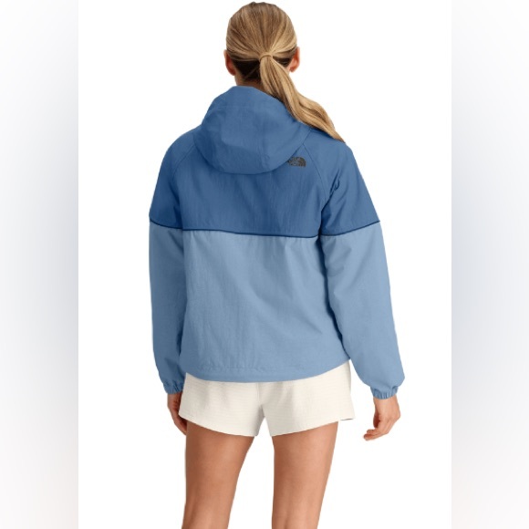 NWT The North Face Color Block Novelty Antora Indigo Stone Zip Up Jacket Sz M - Picture 2 of 2